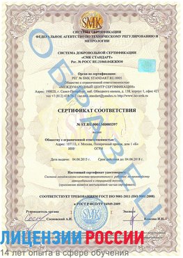 Образец сертификата соответствия Щелково Сертификат ISO/TS 16949